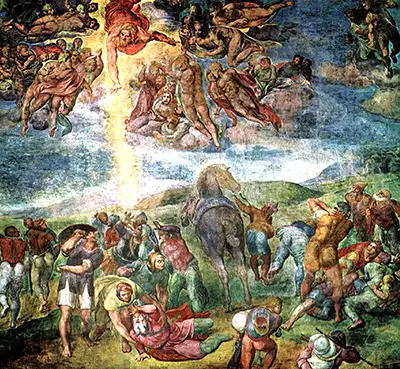Conversion of Saul Michelangelo Painting